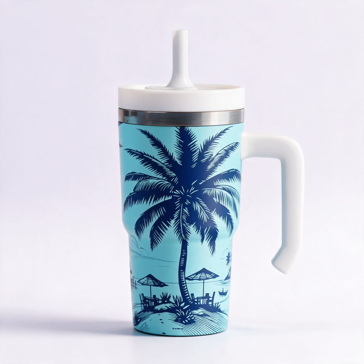 Palm Trees Spill Proof Kids CREWCUP 20oz