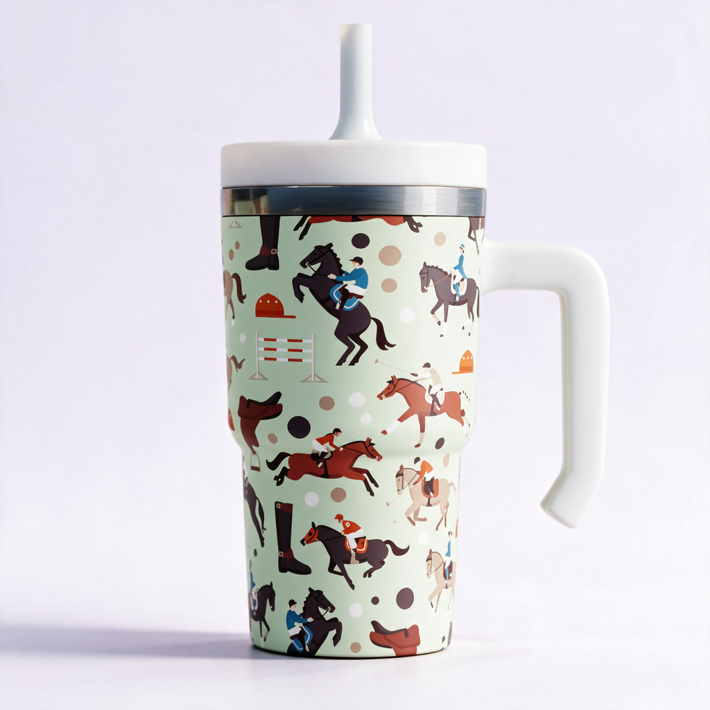 Horses 4  Spill Proof Kids CREWCUP 20oz