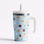 Milk & Cookies Blue Spill Proof Kids CREWCUP 20oz