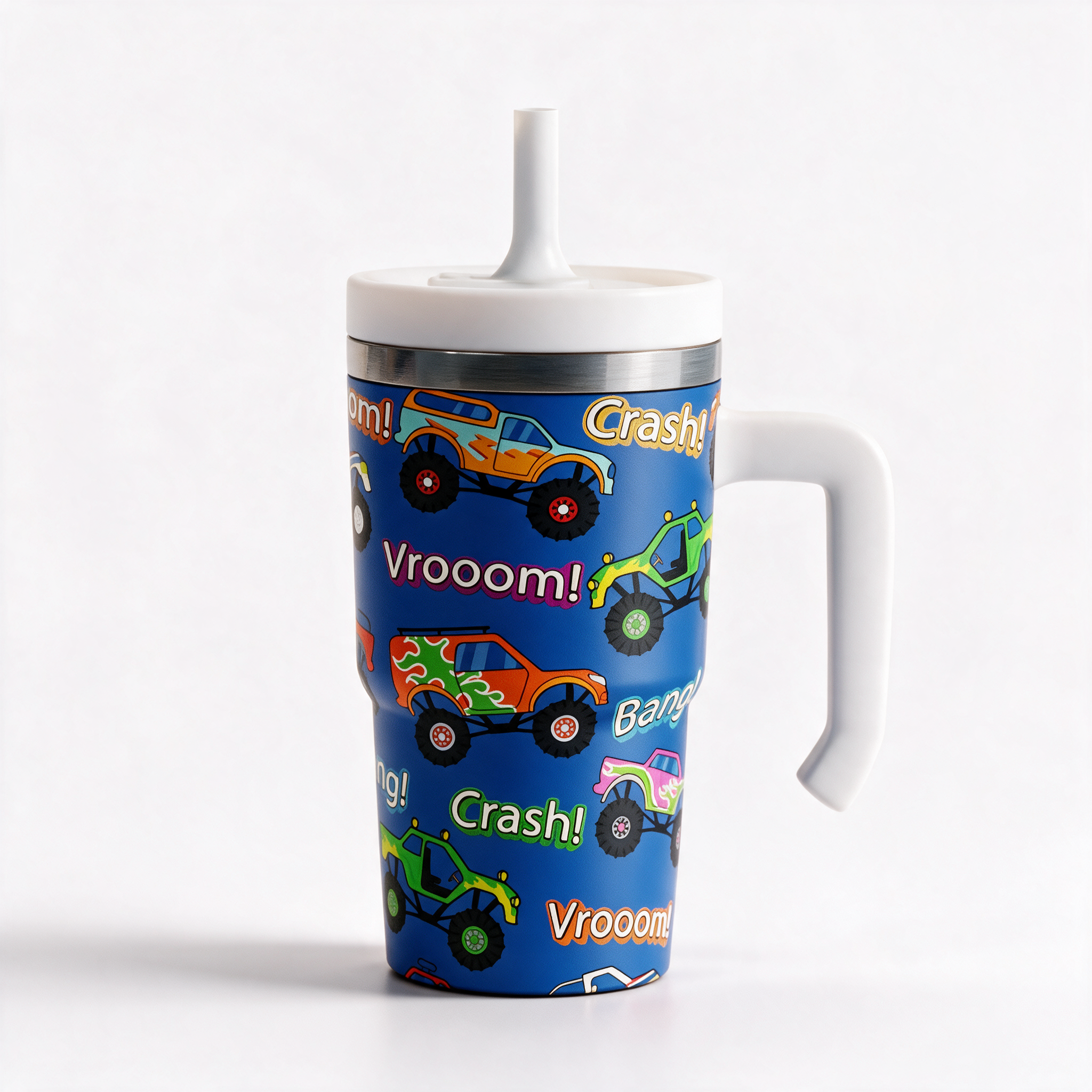 MONSTER TRUCKS 3 Spill Proof Kids CREWCUP 20oz