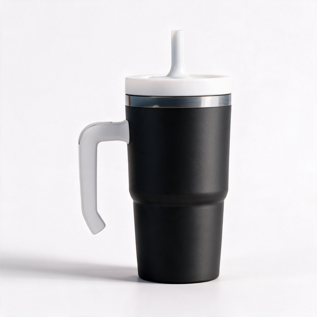 Jet Black Spill Proof Kids CREWCUP 20oz