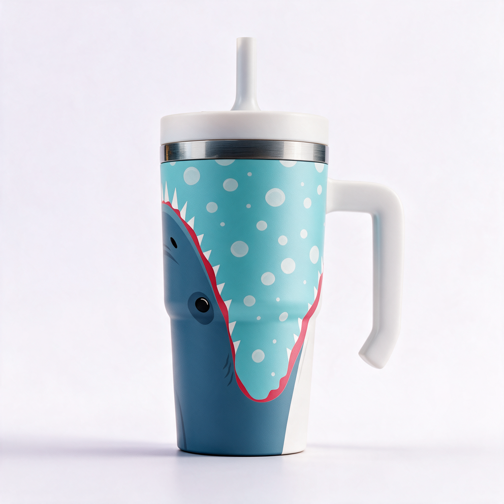 Shark Spill Proof Kids CREWCUP 20oz