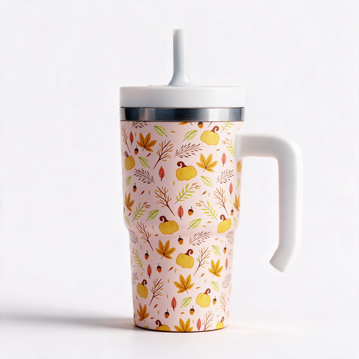 Fall Autumn Leaves Spill Proof Kids CREWCUP 20oz