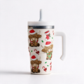 Highland Cow Christmas Spill Proof Kids CREWCUP 20oz