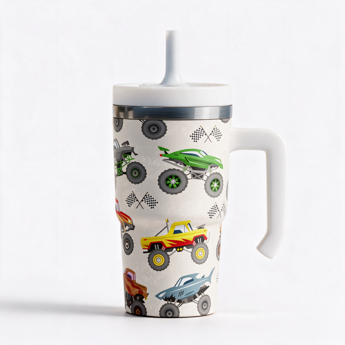 MONSTER TRUCKS 1 Spill Proof Kids CREWCUP 20oz