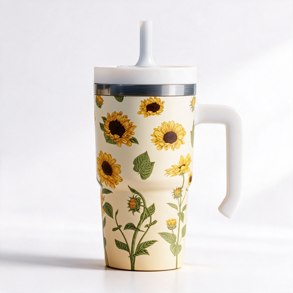 Sunflowers Spill Proof Kids CREWCUP 20oz