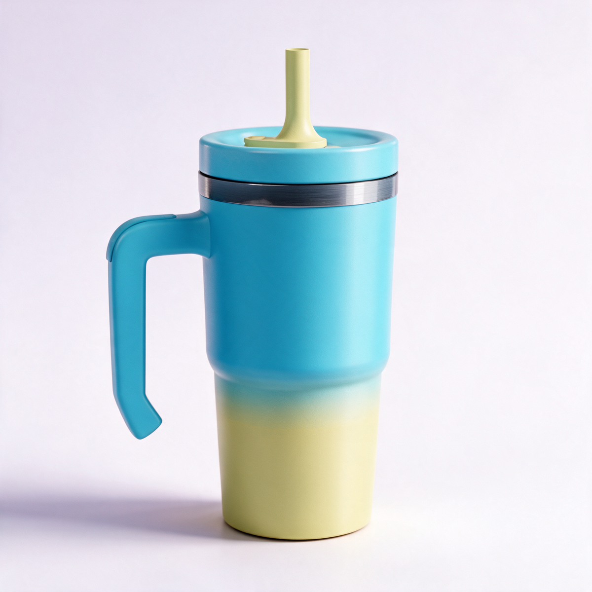 Yellow Blue Gradient Spill Proof Kids CREWCUP 20oz