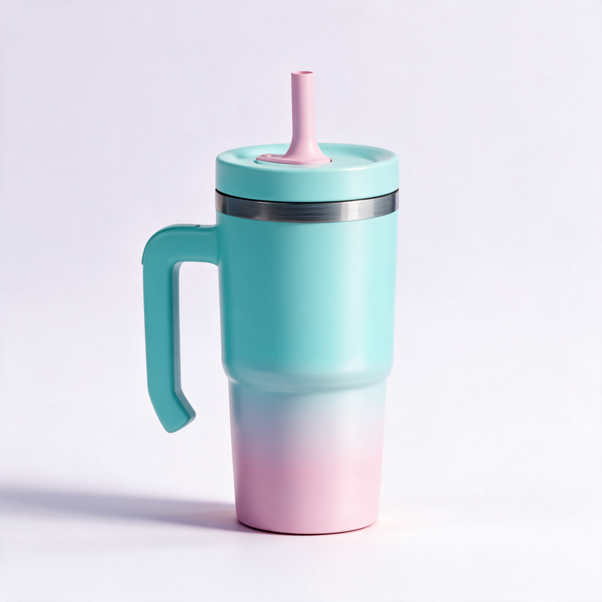 Aqua Pink Spill Proof Kids CREWCUP 20oz
