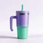 Purple Green Gradient Spill Proof Kids CREWCUP 20oz