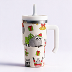 Raccoons Christmas Spill Proof Kids CREWCUP 20oz