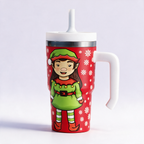 Girl Elf Spill Proof Kids CREWCUP 20oz