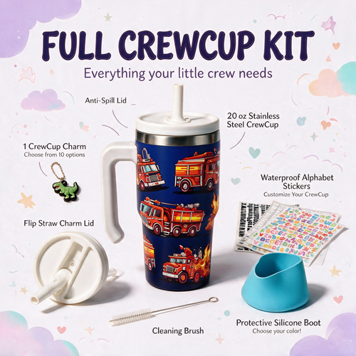 Firetruck Spill Proof Kids CREWCUP 20oz