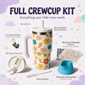 SMILEY FLOWERS 2  Spill Proof Kids CREWCUP 20oz