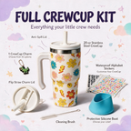 SMILEY FLOWERS 2  Spill Proof Kids CREWCUP 20oz