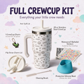 SMILEY FLOWERS 3 Spill Proof Kids CREWCUP 20oz