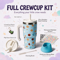 Milk & Cookies Blue Spill Proof Kids CREWCUP 20oz