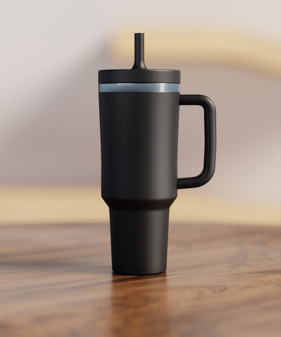 Jet Black Spill Proof Adult CREWCUP 40oz