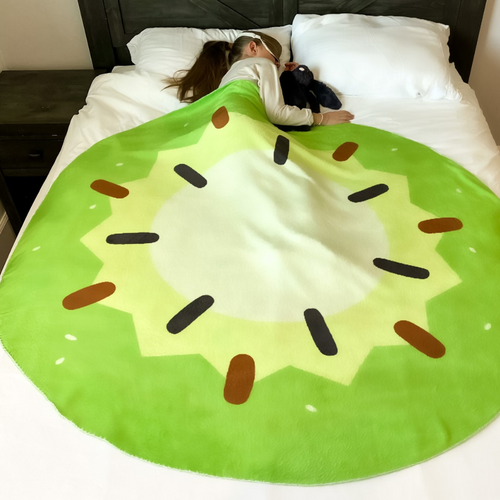 Double-Sided Watermelon / Kiwi Blanket