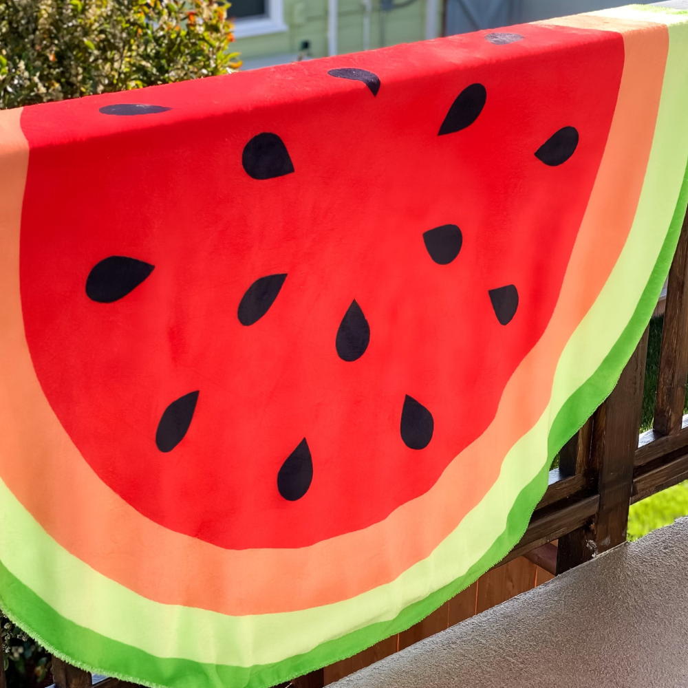 Double-Sided Watermelon / Kiwi Blanket